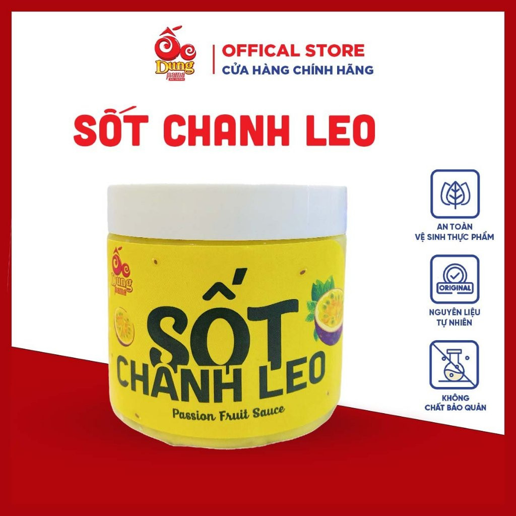 Sốt chanh leo công thức độc quyền Dung Mama 250g